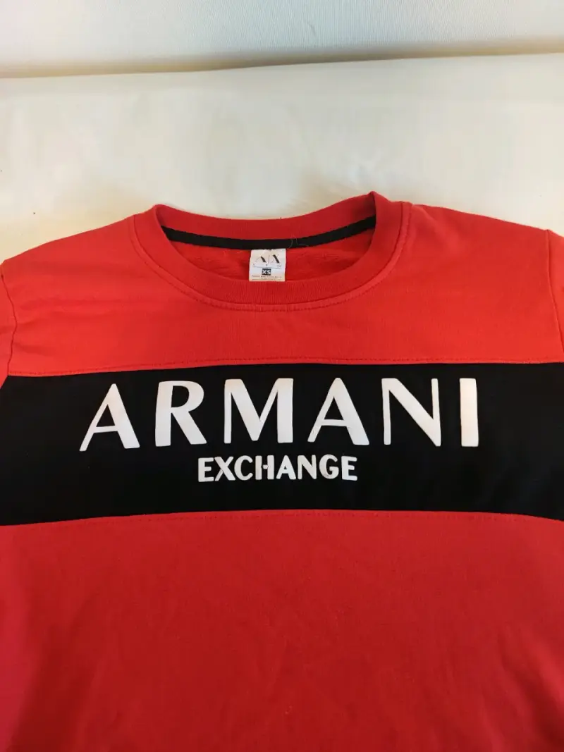 Polerón blanco Armani Exchange con capucha - 3