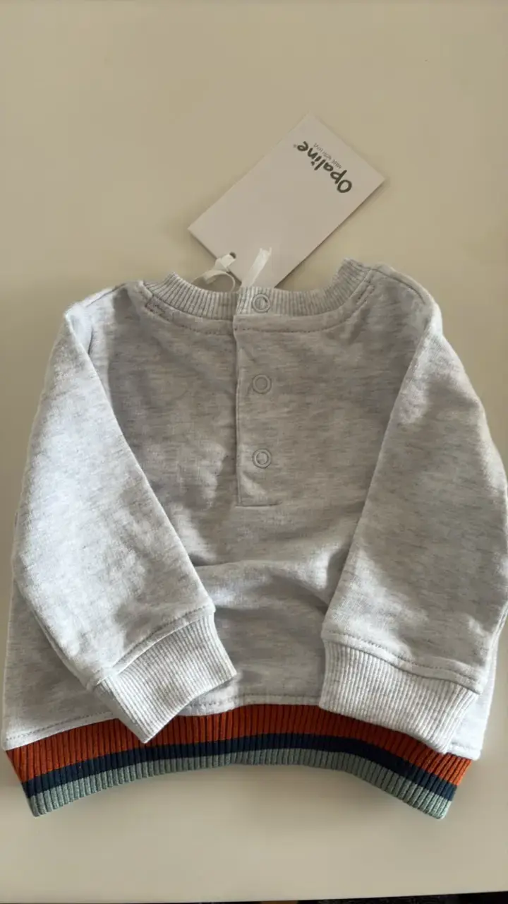 Polerón gris para bebé con diseño Opaline - 3
