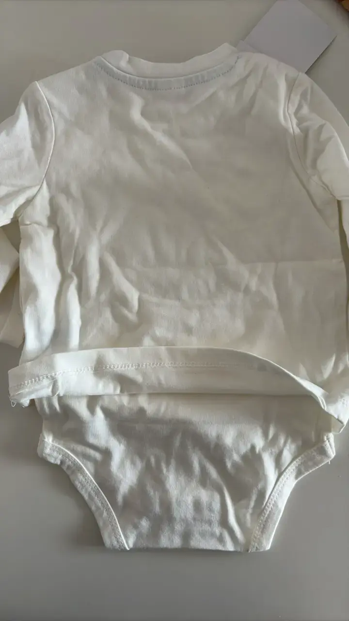 Body de bebé blanco con diseño de elefante Opaline - 3