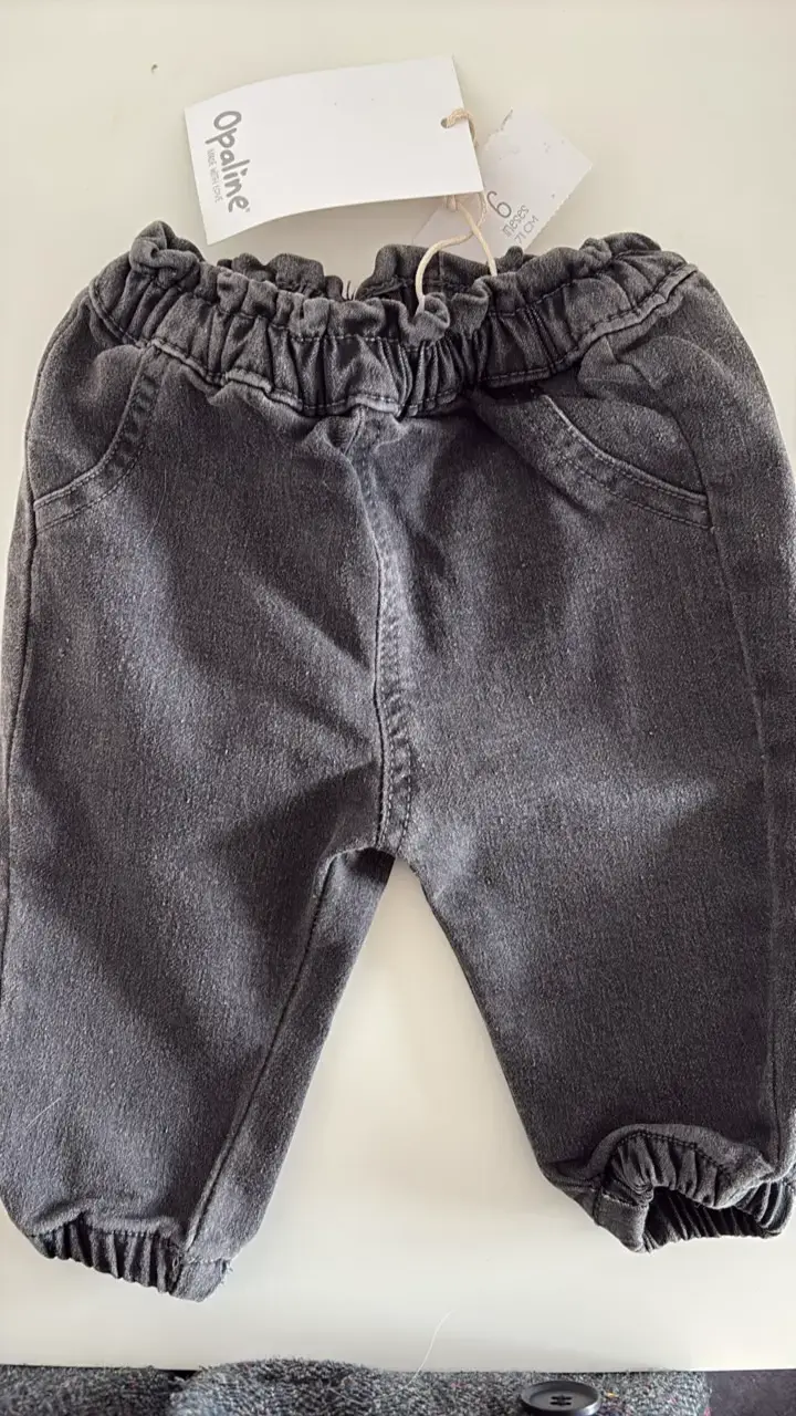 Pantalones de bebé gris Opaline - 1