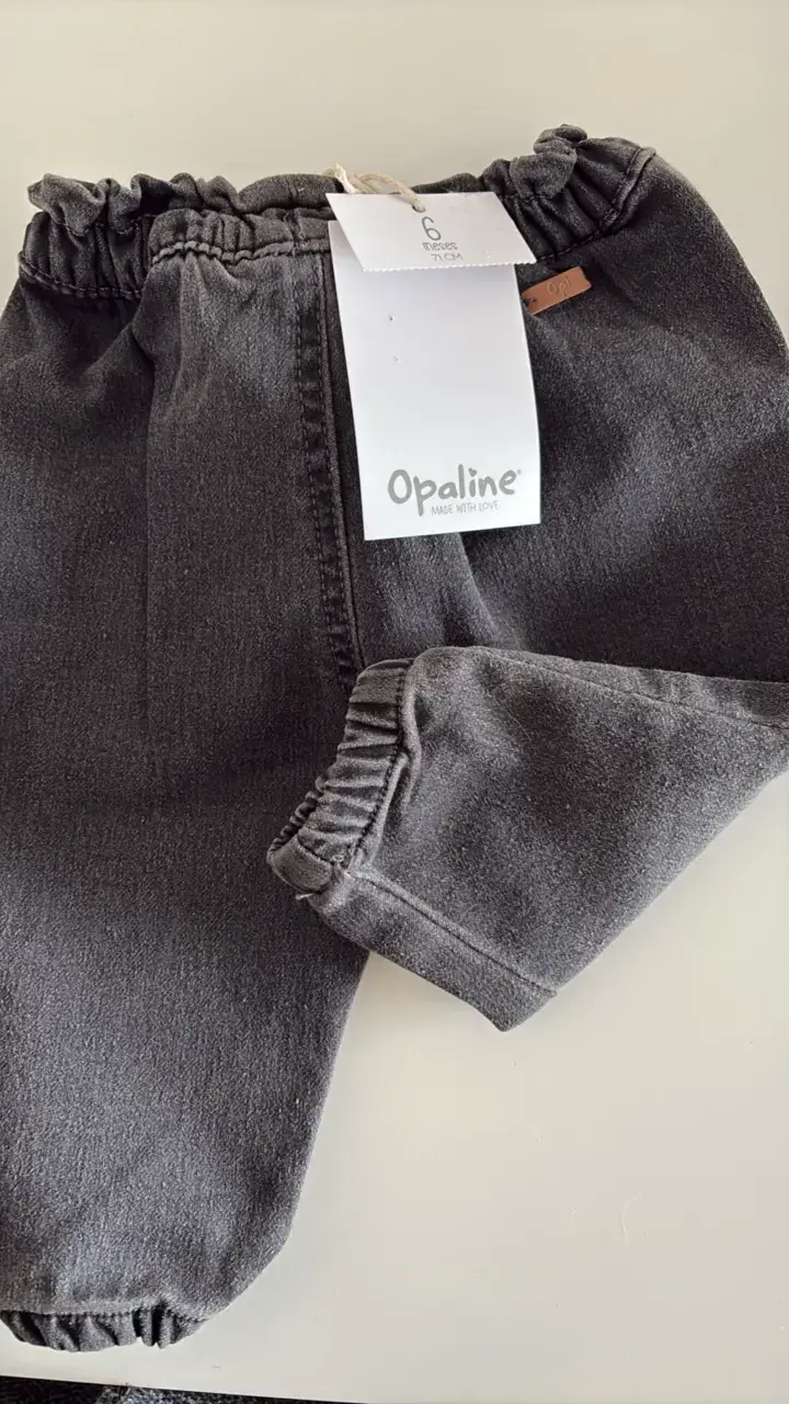 Pantalones de bebé gris Opaline - 4