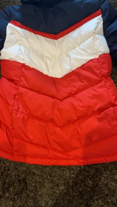 Chaqueta Columbia acolchada tricolor para invierno - miniatura 6