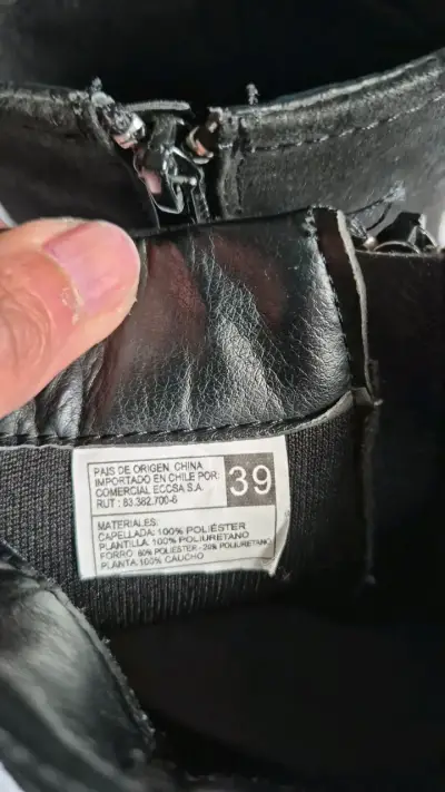 Botas negras con hebillas talla 39 - miniatura 3