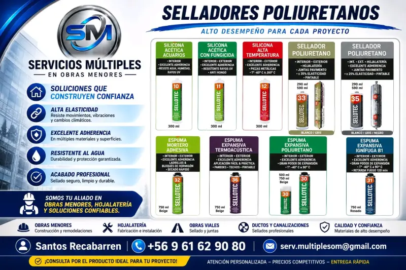 Selladores de Silicona y Poliuretano para Construcción - 2