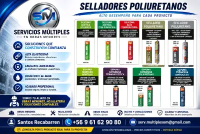 Selladores de Silicona y Poliuretano para Construcción - miniatura 2