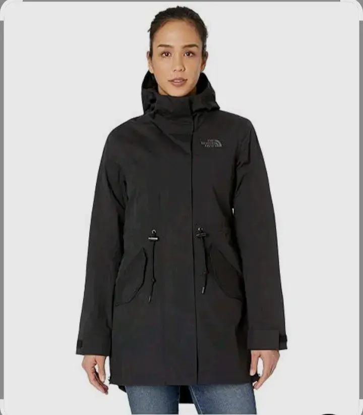 Parka impermeable negra The North Face para mujer - 1