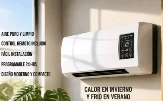 Calefactor de Pared con Control Remoto y Temporizador - 1
