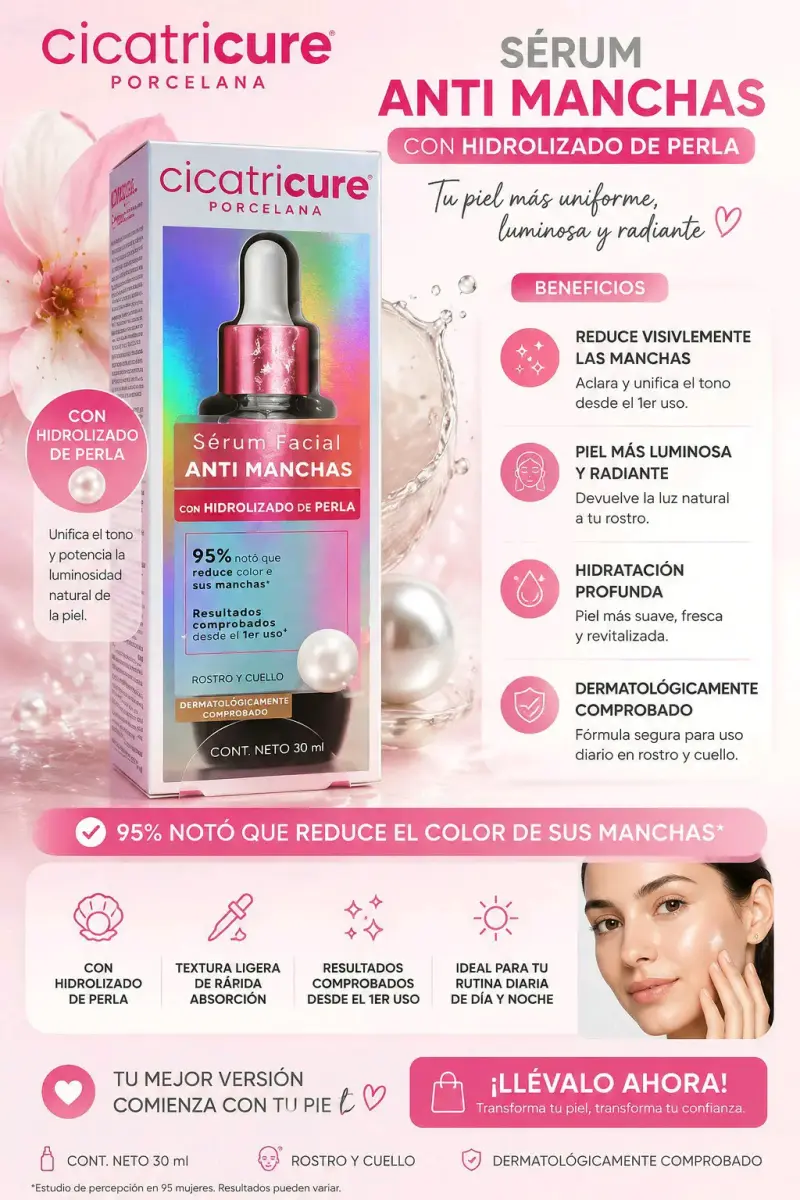 Sérum Facial Anti Manchas Cicatricure Porcelana - 2