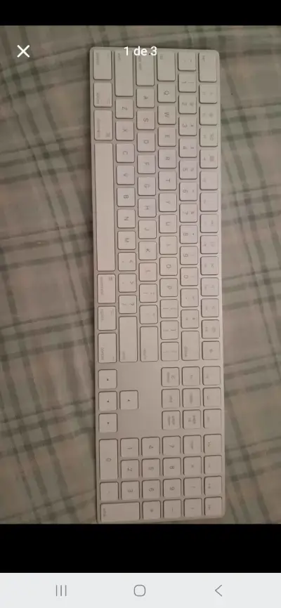 Teclado inalámbrico Apple Magic Keyboard blanco - miniatura 1