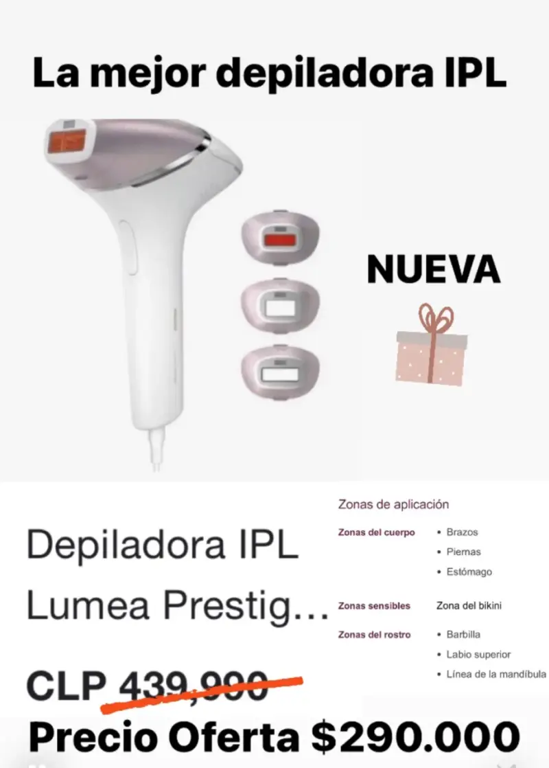 Depiladora Láser IPL Philips Lumea Prestige - 2