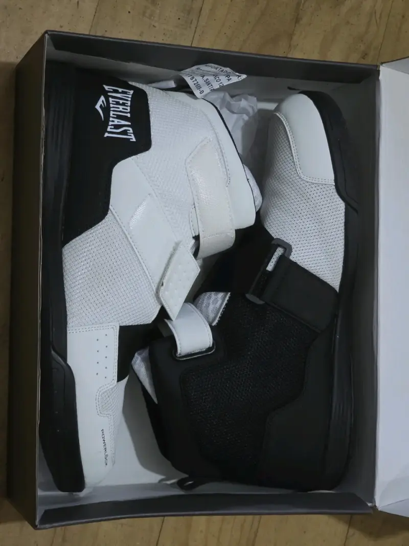 Botines de Boxeo Everlast Powerlock Blancos - 1