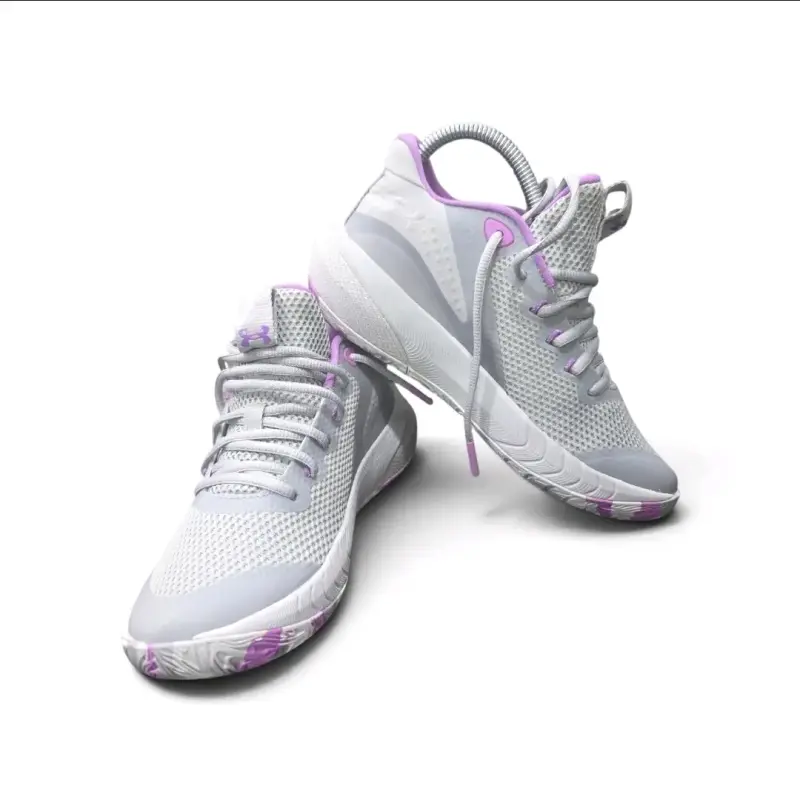 Zapatillas deportivas Under Armour blancas y moradas - 4
