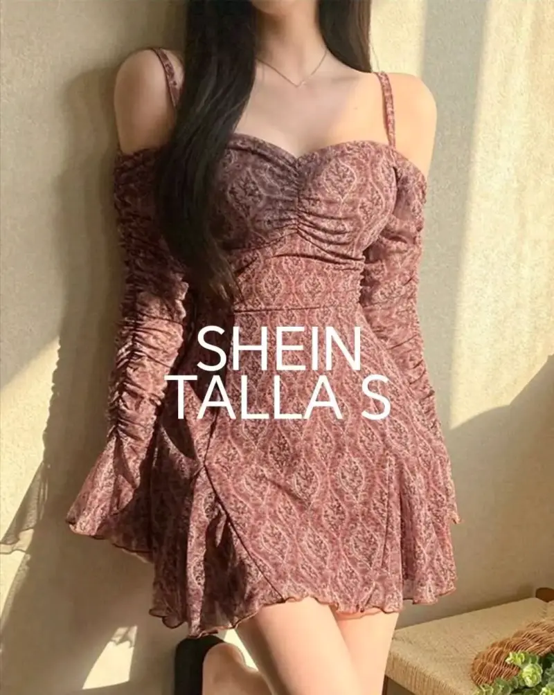 Vestido Shein con diseño bohemio talla S - 1