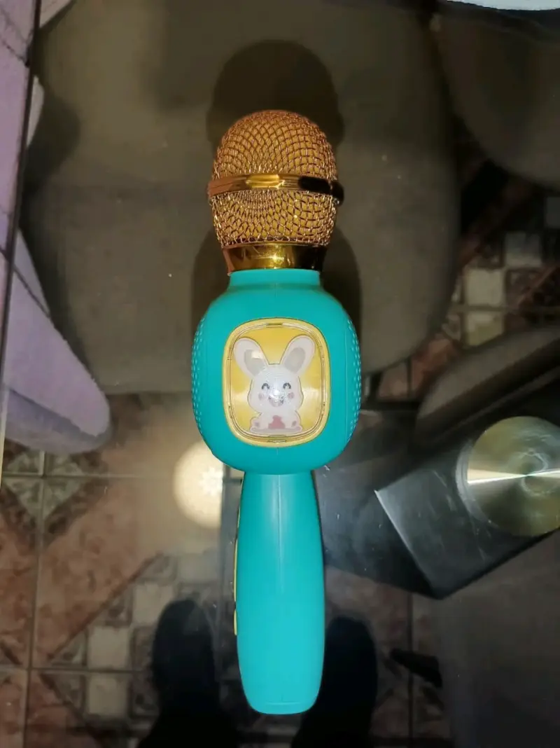 Micrófono Karaoke Inalámbrico Infantil Azul - 1
