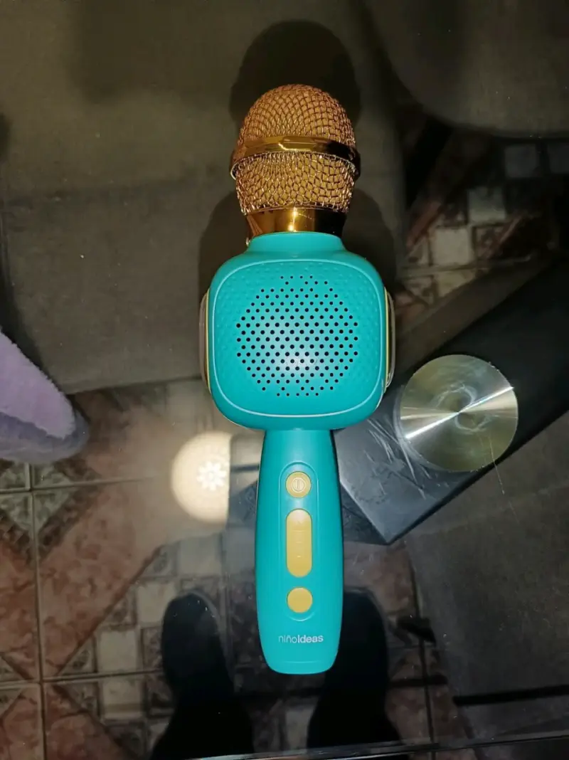 Micrófono Karaoke Inalámbrico Infantil Azul - 2