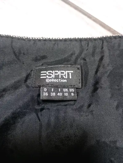 Falda plisada gris con diseño floral Esprit - miniatura 3