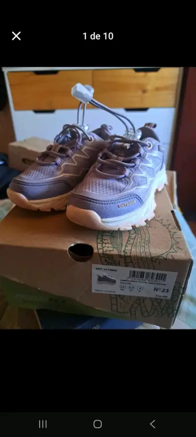 Zapatillas outdoor para niñas talla 23 - miniatura 2
