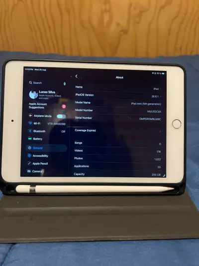iPad Mini 5 256gb  con Apple Pencil y Funda - miniatura 4