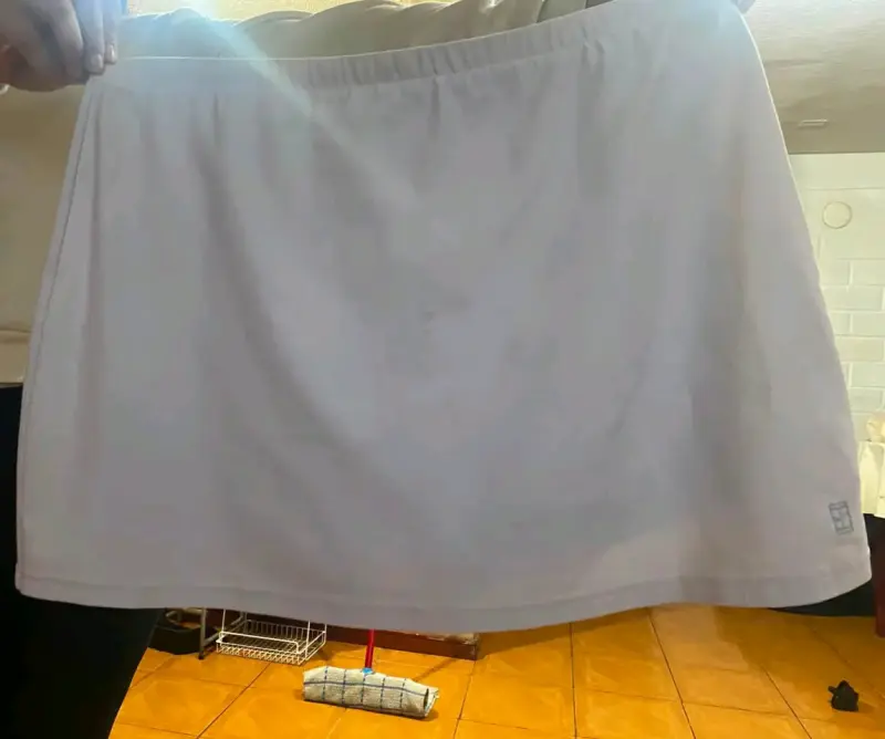 Falda pantalón deportiva blanca para mujer - 1