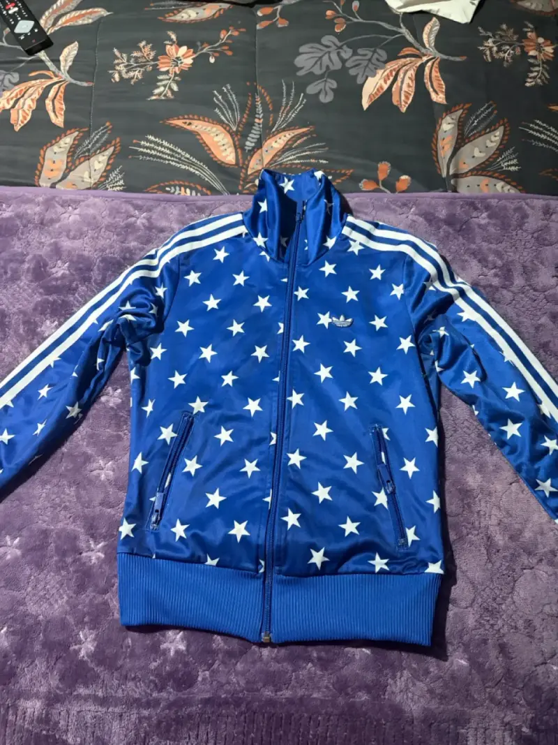 Chaqueta deportiva azul con estrellas Adidas - 2