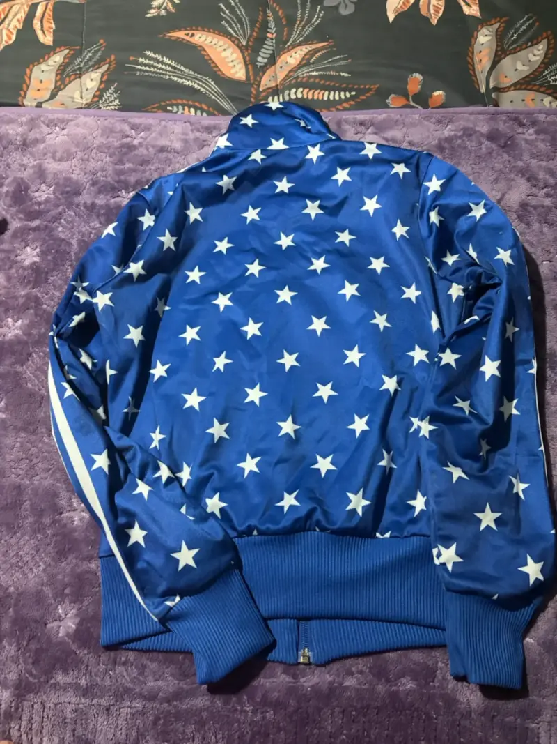 Chaqueta deportiva azul con estrellas Adidas - 3