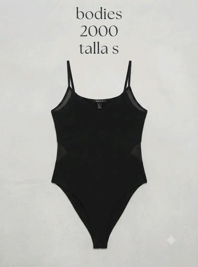 Body negro talla S elegante