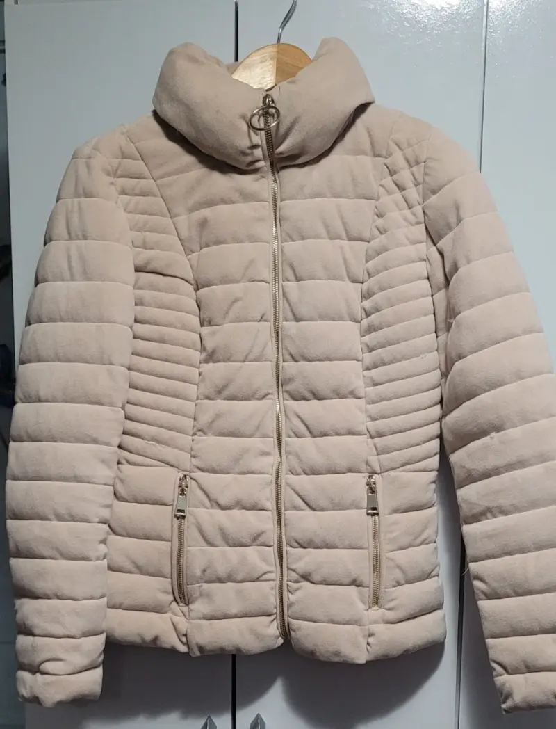 Chaqueta acolchada beige para mujer - 1