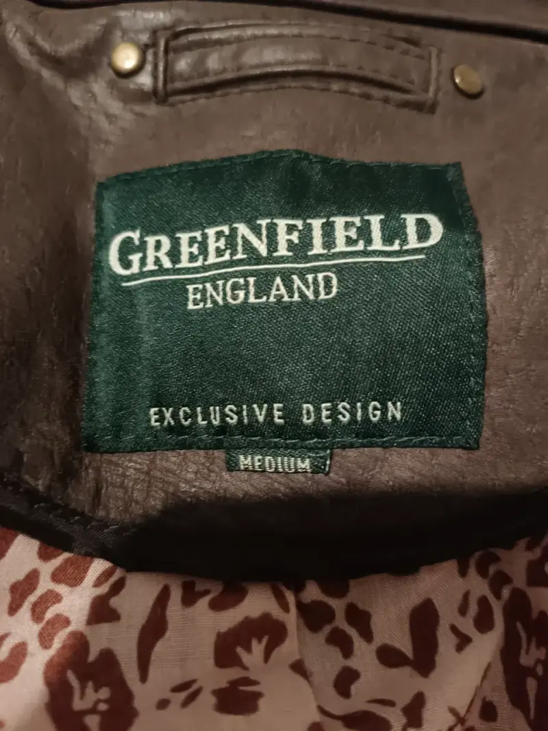 Chaqueta de cuero marrón Greenfield para mujer - 2