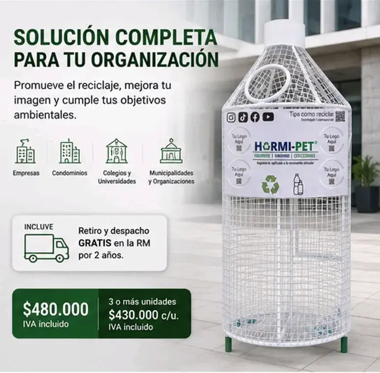 Contenedor de Reciclaje Hormi-Pet con Ruedas - 5