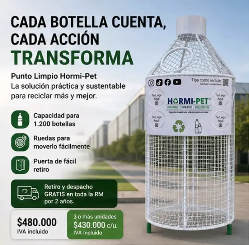Contenedor de Reciclaje Hormi-Pet con Ruedas - 6