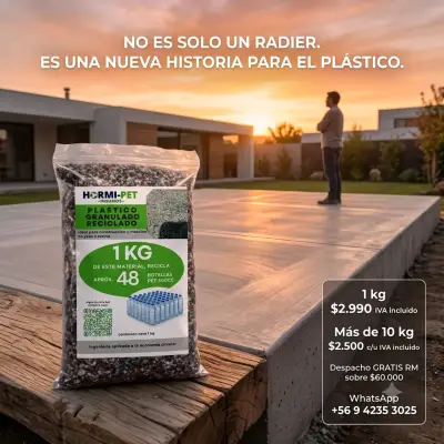 Plástico Granulado Reciclado Hormi-Pet 1kg - miniatura 1