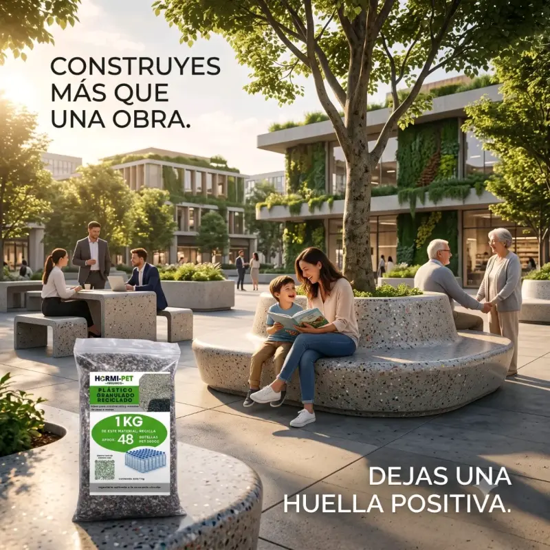 Plástico Granulado Reciclado Hormi-Pet 1kg - 2