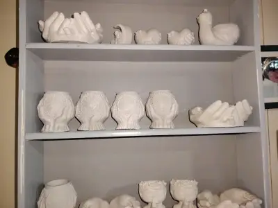 Modelo  decorativo de yeso  con diseño de rostr - miniatura 6
