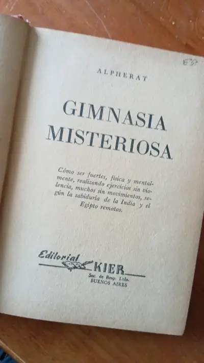 Libro Gimnasia Misteriosa de Alphérat - miniatura 1