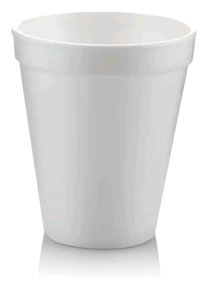 Vasos Térmicos Desechables de Espuma Blancos - 2