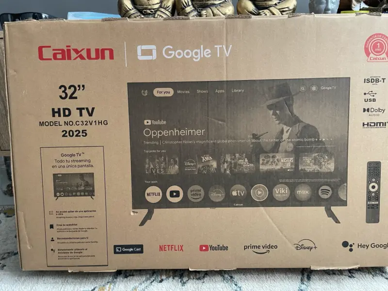 Smart TV LED 32'' HD Caixun con Google TV - 6