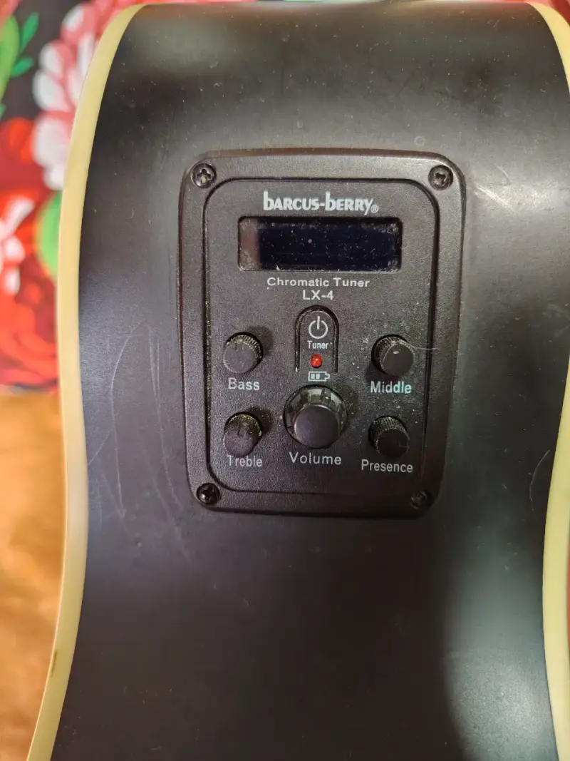 Guitarra electroacústica negra Washburn - 5