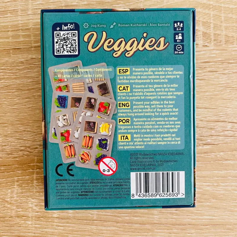 Juego de cartas Veggies de estrategia rápida - 2