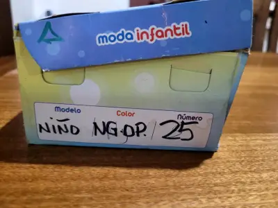 Talla#25 Zapatos de vestir negros para niño. - miniatura 5