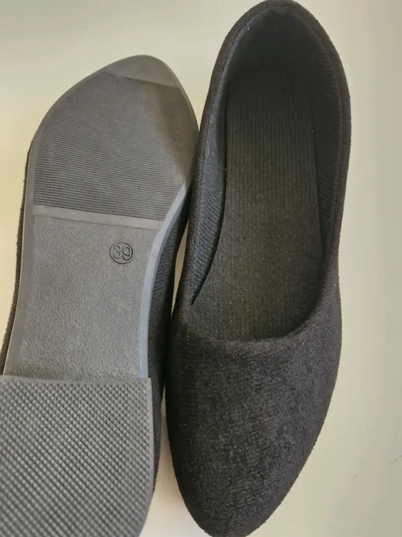 Zapatos planos negros para mujer talla 39 - 2