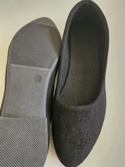 Zapatos planos negros para mujer talla 39 - miniatura 2