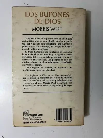 Libro 'Los Bufones de Dios' de Morris West - miniatura 3