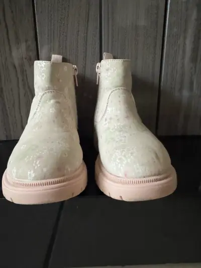 Botines de niña beige con cierre lateral - miniatura 2