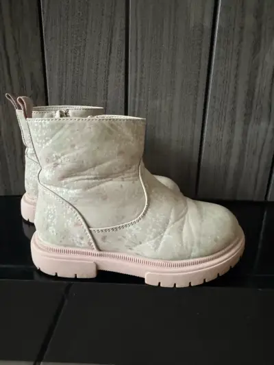 Botines de niña beige con cierre lateral - miniatura 3