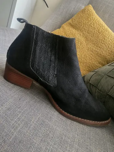 Botines Gacel de cuero negro con cierre lateral - miniatura 2
