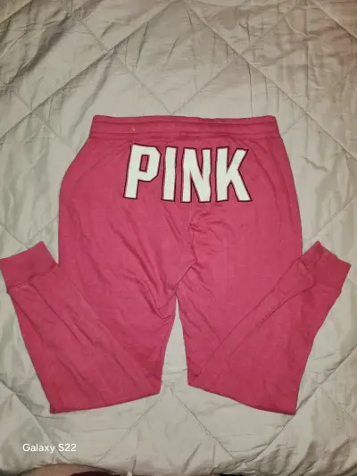 Pantalones deportivos rosados PINK para mujer - miniatura 1