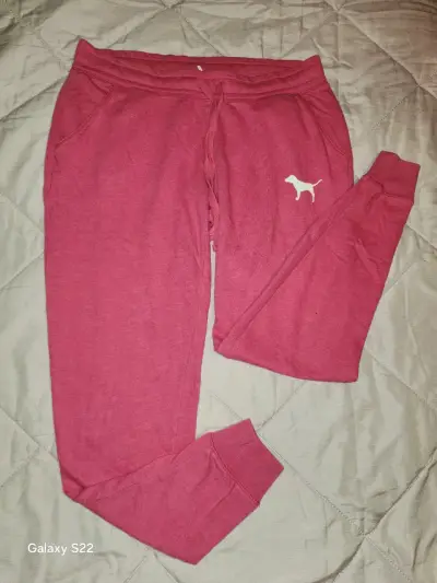 Pantalones deportivos rosados PINK para mujer - miniatura 3