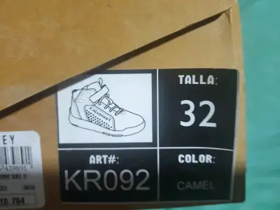 Botines de cuero camel para niños talla 32 - miniatura 3