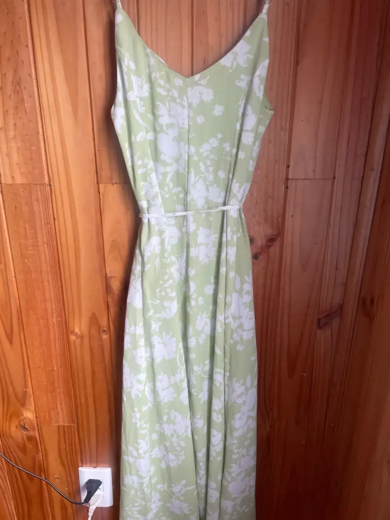 Vestido largo verde floral Sienna Sky - 2