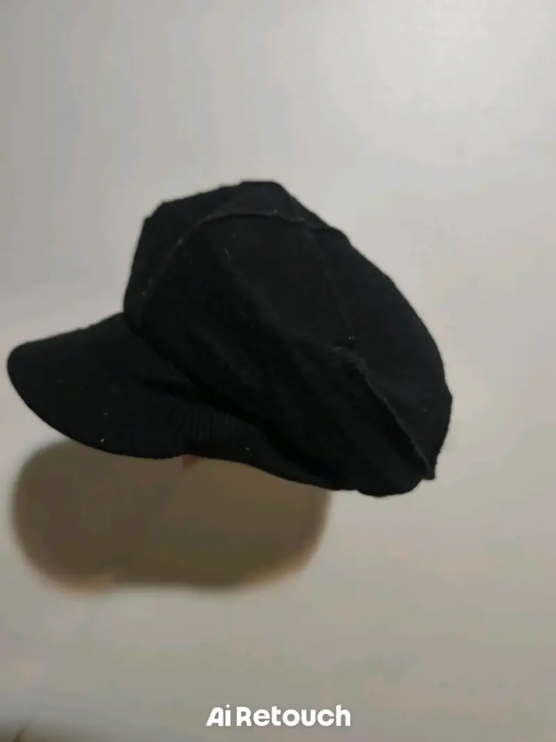 Boina negra estilo casual para mujer - 2